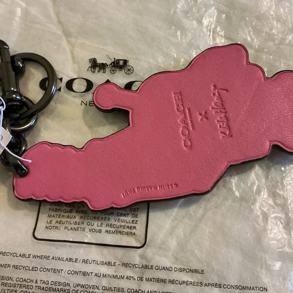 Coach X Keith Haring Robot Bag Charm Rare - Picture 8 of 14